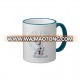Olaf Snowflakes Ringer Coffee Mug