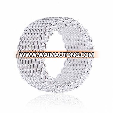 Unisex Net Silver Pl