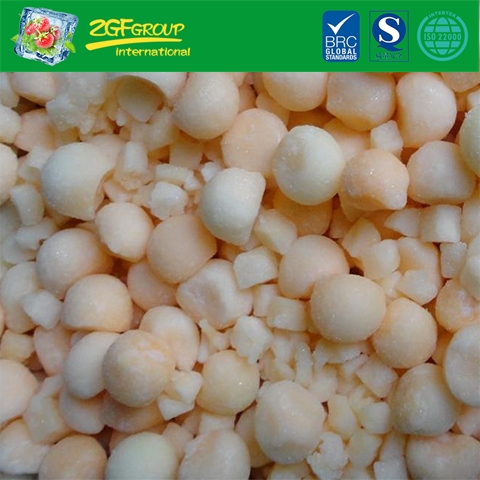 Frozen Mixed Of Honeydew Melon Dices & Balls