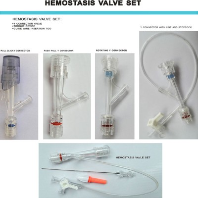 Medical disposable Y connector hemostasis valve set manufacturers